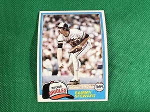 1981 Topps #262 Sammy Stewart Baltimore Orioles