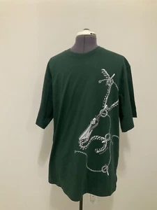 CAMISETA BURBERRY PRORSUM HOMBRE VERDE OSCURO ALGODÓN ORGÁNICO TALLA XL NUEVA HECHA PORTUGAL - Imagen 1 de 9