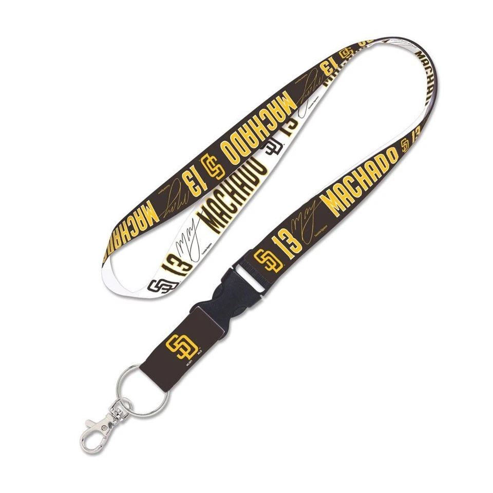 MANNY MACHADO #13 SAN DIEGO PADRES LANYARD DETACHABLE BUCKLE NEW WINCRAFT - Image 1 of 1