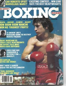 NOVEMBRE 1983 SCENA BOXE RIVISTA RAY MANCINI GREG PAGINA DURAN FRAZIER CAMACHO - Foto 1 di 1
