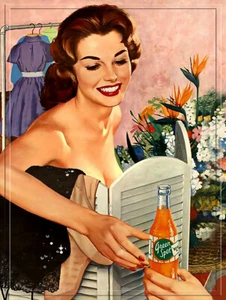 Green Spot Soda Ad Reproduction Metal Sign FREE SHIPPING Kitchen Bar Decor - Picture 1 of 1