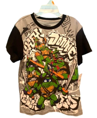 Camiseta negra Nickelodeon Teenage Mutant Ninja Turtles Mutant Mayhem talla 14/16 Foto 1 de 4