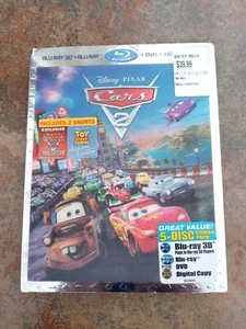 DISNEY MOVIE CARS 2 3D BLU RAY USED - Picture 1 of 7