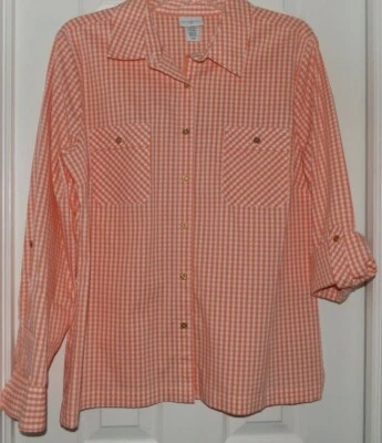 Camisa feminina JACLYN SMITH / Tamanho grande / nova com etiquetas - Imagem 1 de 3