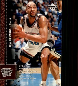 1996-97 Upper Deck Basketball #128 Blue Edwards