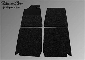 Alfombrillas de circuito negro para BMW E9 2800CS, 3,0CS, 3,0CSi, 2,5CS 1968-1975 - Imagen 1 de 1