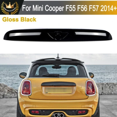 For 2014-21 Mini Cooper F55 F56 F57 Rear Trunk Lid Handle Cover Trim Gloss Black Foto 1 de 4