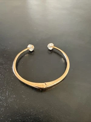 Brazalete Brazalete KATE SPADE Dama Mermelada Oro Rosa Cristal Bisagras Foto 1 de 4