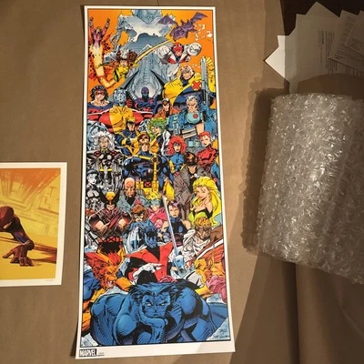 Póster de cómic impreso artístico de X-Men 2022 12x30 Jim Lee Scott Williams Marvel #/250 Foto 1 de 4