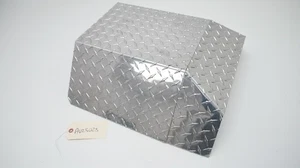 1966-1977 EARLY FORD BRONCO ALUMINUM DIAMOND PLATE TRANSMISSION TUNNEL COVER. - Picture 1 of 8