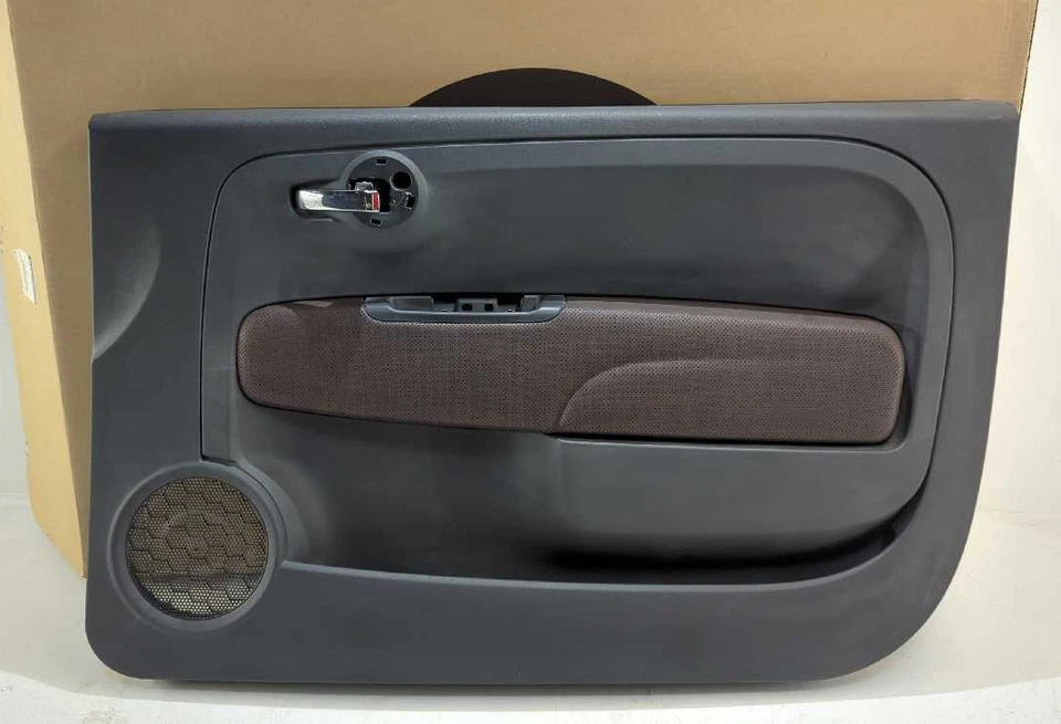 New OEM genuine Mopar Door Trim Panel 2012-2019 Fiat 500 RH Black Brown - Image 1 of 4