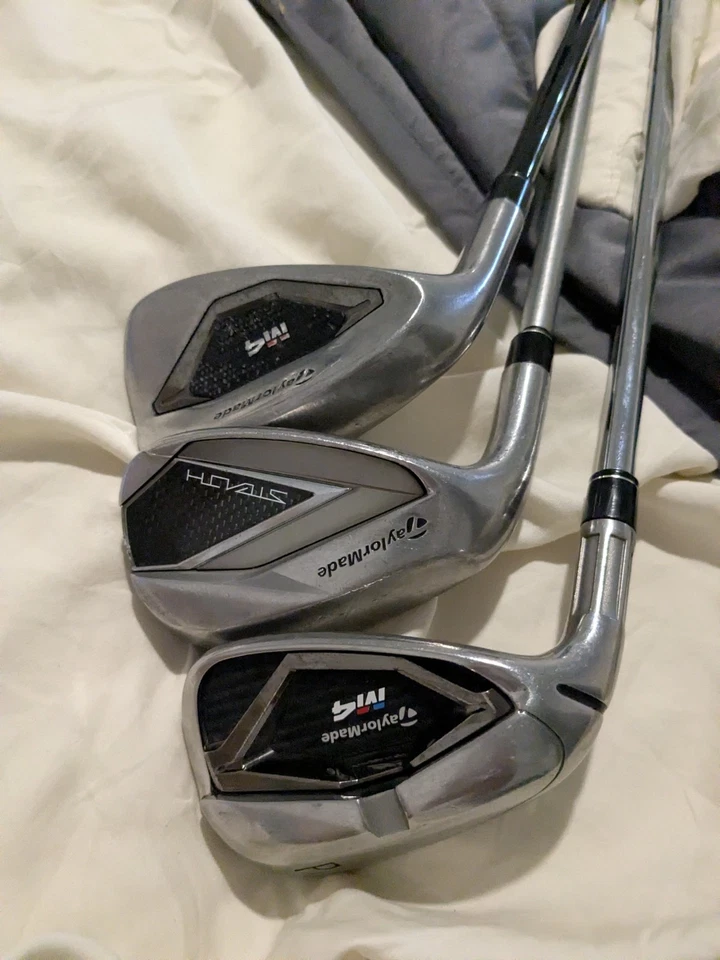 Left Taylormade m4,stealth wedge set.pitching,approach,sand. regular. iron set. - Image 1 of 4