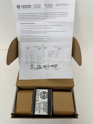 FUNCTIONAL DEVICES RIB TR100VA002 96VA TRANSFORMER NEW OPEN BOX - Image 1 of 4