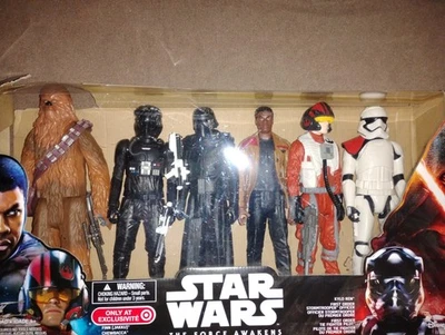 Paquete de 6 figuras Hasbro Star Wars The Force Awakens Target 2015 exclusivas  Foto 1 de 4