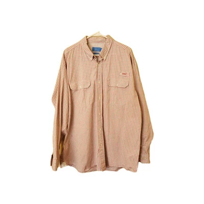 Coast Marina Fishing Cotton Pink/green Long Sleeve Vented Back Shirt Mens  XL - Image 1 of 4