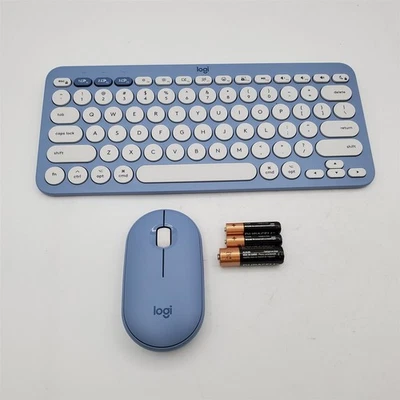 Logitech Pebble 2 Combo Wireless Keyboard/Mouse Bundle for Mac - Tonal Blue, EN - Image 1 of 2