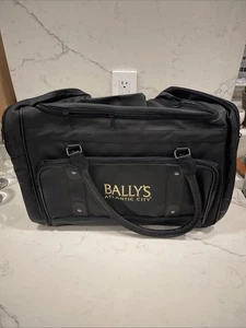 Bally’s Atlantic City Case No Faux Leather Duffel Bag 21” Long W/Handles & Strap - Picture 1 of 2