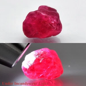 💎 3.47ct 8.5x8mm Rough Natural Reddish Pink Spinel Gemstone, Myanmar - Picture 1 of 7