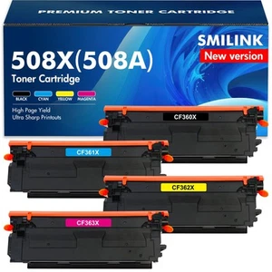 508X 508A Toner Cartridge Set: Compatible Replacement for HP 508X 508A Laserj... - Picture 1 of 6