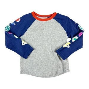 Mini Boden Glow Space Planets Raglan Long Sleeve Tee size 4-5 - Picture 1 of 4