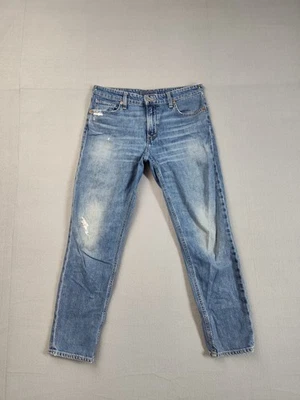 Lucky Brand Women Jean 26 Blue Denim Regular Fit Light Wash Distressed Casual - Image 1 of 4