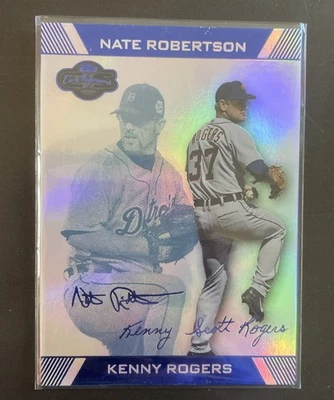 2007 Topps Co-Signers Silver Blue 2/15 Kenny Rogers Jeremy Bonderman #87 - Image 1 of 2