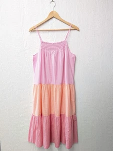 Abito estivo midi 100% cotone senza maniche a righe J Crew nuovo con etichette $110 taglia small - Foto 1 di 7