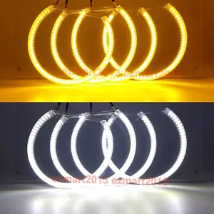 Switchback LED halo ring for BMW X3 E83 07-10 Xenon Headlight Turn Signal DRL - Picture 1 of 19