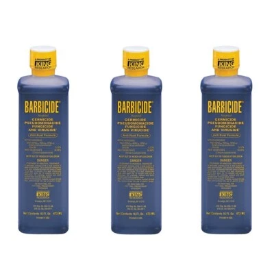 3 PK Barbicida Peluquería Salón Herramienta Desinfectante Líquido Concentrado 16 OZ Foto 1 de 2
