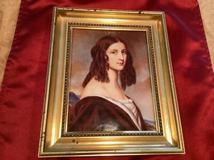 Vintage RPM Germany Porcelain Plaque w/ Frame by Friedericke von Gumpenberg - Picture 1 of 12