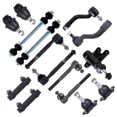 15pcs For Chevrolet GMC K1500 Yukon Tahoe Front Tie Rod Ends Pitman Idler Arm - Image 1 of 4