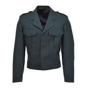 Original Belgian army blouse jacket field troops casual wool blouson green NEW - Picture 1 of 5