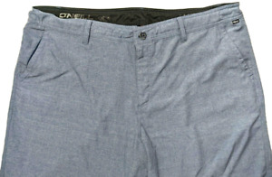 Oneill Hybrid Chino Shorts Mens 42x10 Gray Casual Cotton Blend Comfort