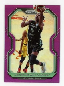 2021 Panini Prizm WNBA #14 JOCELYN WILLOUGHBY New York Liberty RARE PURPLE #/99 - Picture 1 of 2