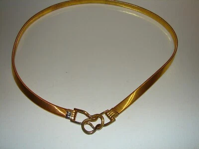Vintage Retro Women's Belt Disco Gold Slinky Stretch Metal 32"++++ - Image 1 of 4