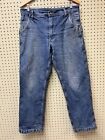 Polar King by Key Brand Flannel Lined Blue Carpenter Jeans 33x30