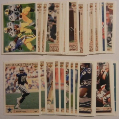 1992 UPPER DECK FOOTBALL CARDS #1-197 "U-PICK" EX-NM FREE SHIP - Image 1 of 4