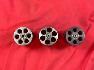 USED 357 44 Mag Blued SS Take Off Cylinder LOT x3 Gunsmith Parts Repair Dealer - Picture 1 of 3