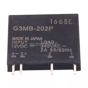 5PCS G3MB-202P DC-AC PCB SSR In 12V DC AC 2A Out 240V Solid State Relay Module - Picture 1 of 1