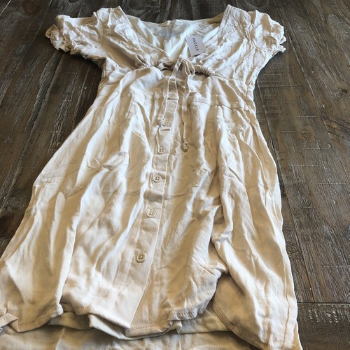 OFF WHITE L.A. Hearts Floral Cutout Mini Dress Size XS in Off White Pacsun