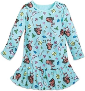 Disney Moana Nightshirt for Girls Size 7/8 Multi - Picture 1 of 1