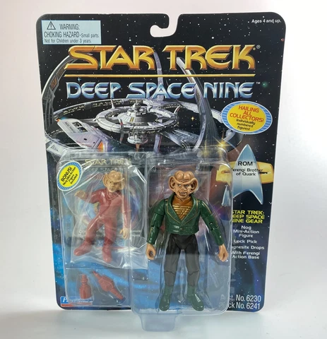 Rom Star Trek Deep Space Nine Action Figure w/ Nog New 1995 Playmates 90s #1 Cover