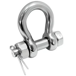 Bow Shackle Forged - Load Rated A4 Marine Grade Stainless Steel Lifting Shackle - Picture 1 of 3