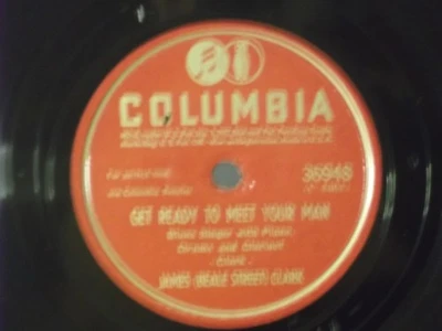 James (Beale Street) Clark,Col. 36948,"Love Me Or Let Me Go"US,10" 78 RPM,1945,M Foto 1 de 2