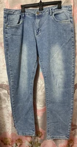 JIN BAO NIU (New Mand) Men's Regular Fit Stretch Straight Leg Jeans Sz 36 (40) - Picture 1 of 12