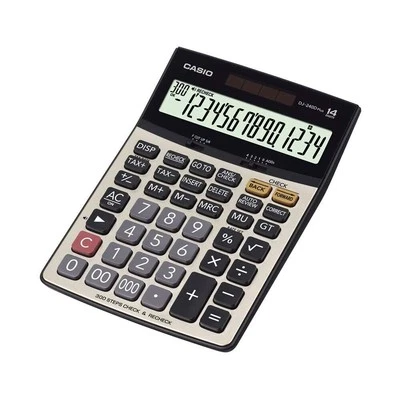 Casio DJ-240D Plus 300 Steps Check and Correct Premium Desktop Calculator - Image 1 of 4