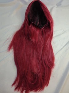 Red Wig w/Long Bangs Kpop Demon Hunters Mira Measures 27 In Scarlet Anime Sze 14 - Picture 1 of 14
