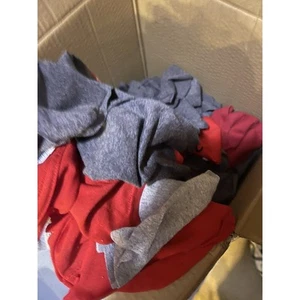 Knit Rags Assorted Colors 10lb Box / T-Shirt Wiping Cleaning Cloths recycled. - Picture 1 of 2