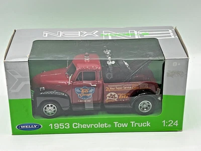 Chevrolet 3100 Wrecker 1953 Truck Welly Diecast Breakdown G 1:24 Scale Model Tow - Image 1 of 4