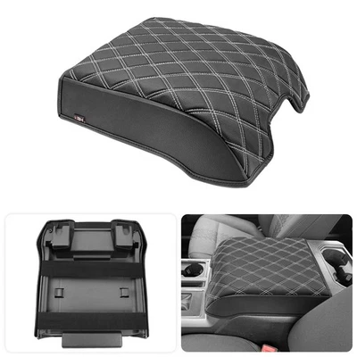 Center Console Lid Arm Rest Cover Pad Gray Stitch for Ford Expedition 2018-2024 Foto 1 de 4